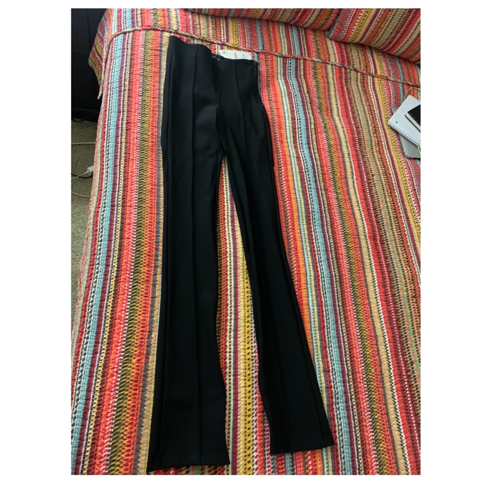 ZARA High-waisted ankle zip pants